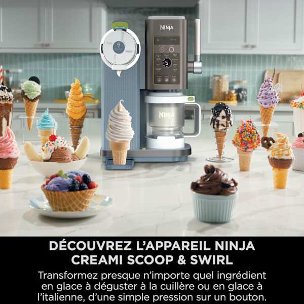 Machine à glaces à l’italienne Ninja® Creami® Scoop & Swirl
