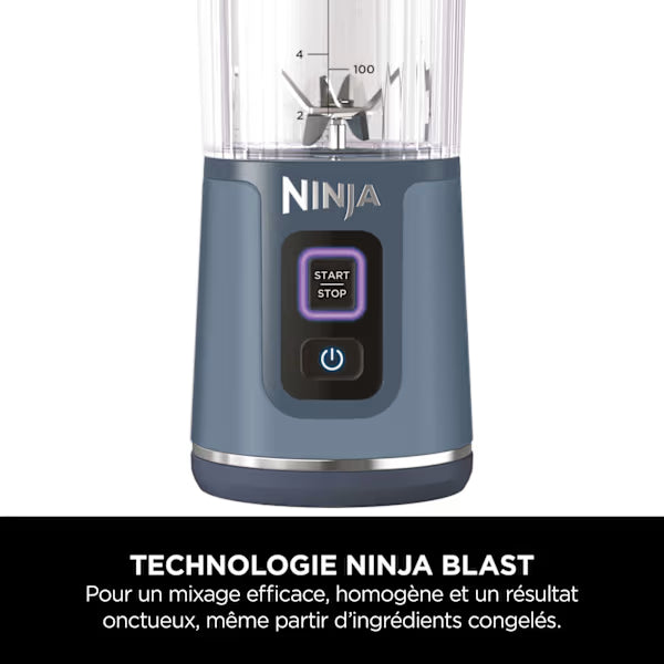 Blender portable sans fil Ninja Blast – Bleu [BC151EUNV]