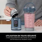 Blender portable sans fil Ninja Blast – Bleu [BC151EUNV]