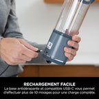 Blender portable sans fil Ninja Blast – Bleu [BC151EUNV]