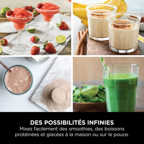 Blender portable sans fil Ninja Blast – Bleu [BC151EUNV]