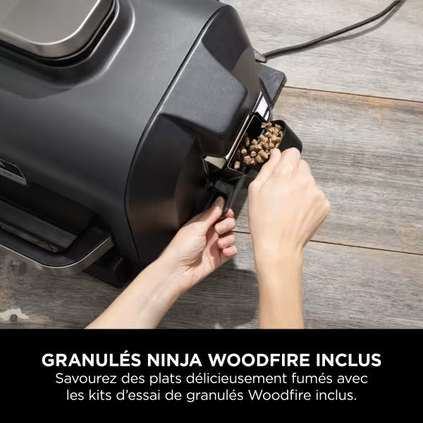 Barbecue électrique et fumoir Ninja Woodfire Pro XL avec thermosonde Smart Cook OG850EU