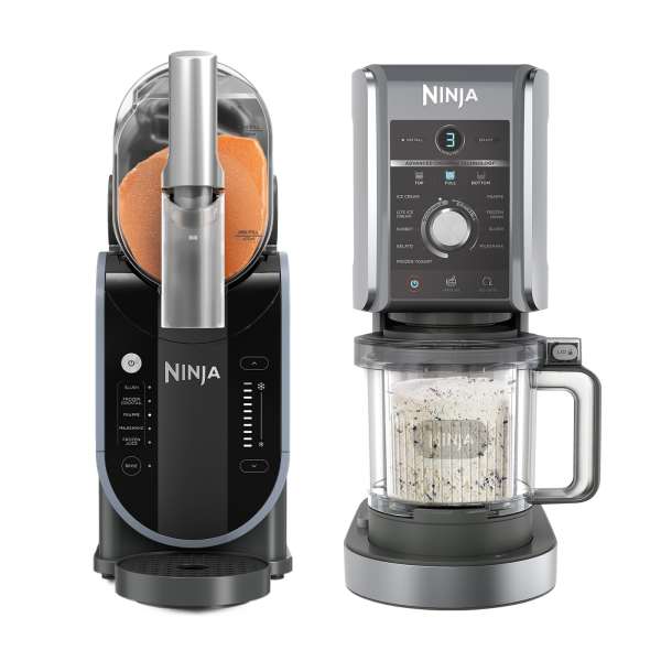 Pack Machine à glace Ninja CREAMi Deluxe 10-en-1 et Machine à boissons glacées Ninja SLUSHi