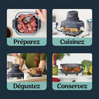 Air Fryer modulaire en verre Ninja CRISPi Blanc FN102EU