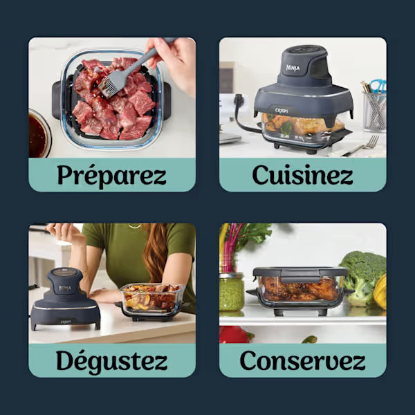 Air Fryer modulaire en verre Ninja CRISPi Blanc FN102EU