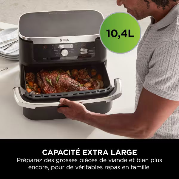 Air Fryer Ninja Foodi FLEX 7-en-1, 10,4 L, Noir, AF500EU