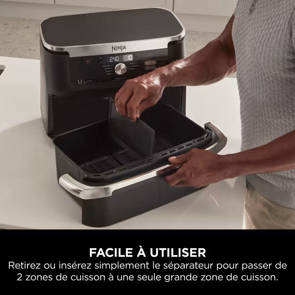 Air Fryer Ninja Foodi FLEX 7-en-1, 10,4 L, Noir, AF500EU