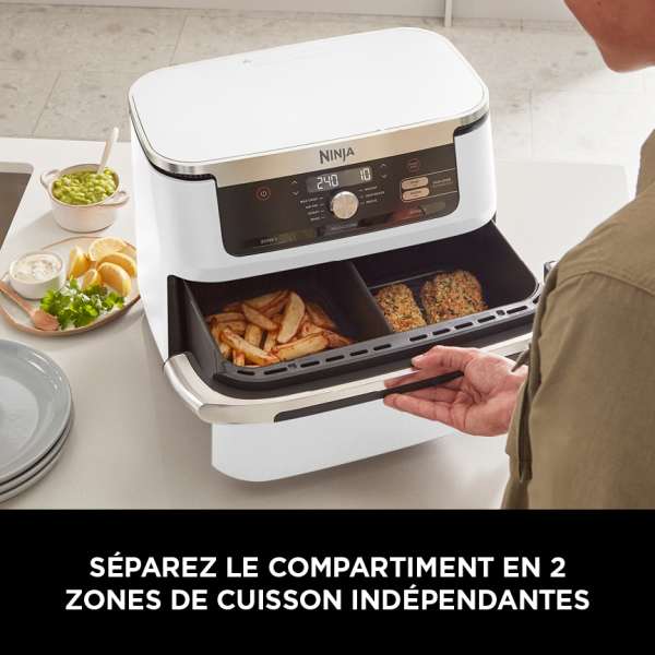 Air Fryer Ninja Foodi FLEX 7-en-1, 10,4 L, Blanc, AF500EUWH
